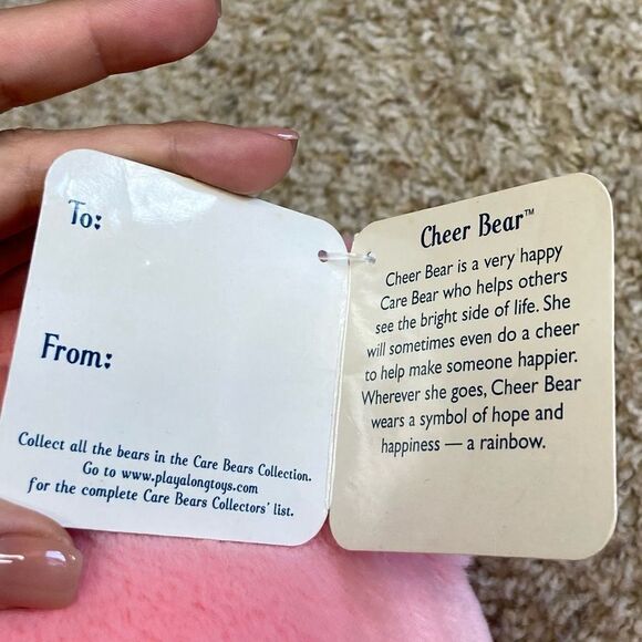 Nwt Vtg 2004 Care Bears Large Stuffed Pink Toy Bear Cheer Jumbo Plush Animal 25” - Picture 7 of 8